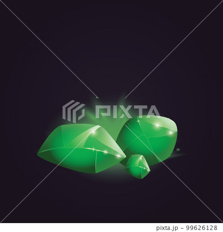Crystals and natural minerals. Cartoon Magic Gemstones. Game assets. vector illustration 99626128