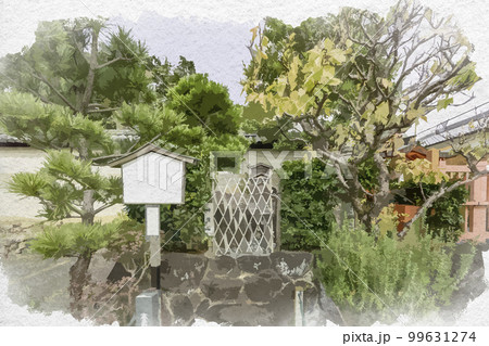 比木神社(水彩画 ) 比木神社(水彩画 ) （比木神社 応募で集まった300枚の「令和の