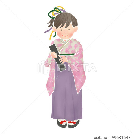 袴を着た卒業生 99631643