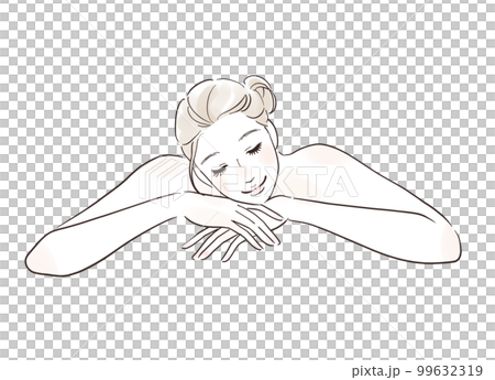 閉著眼睛放鬆的女人美容院 99632319