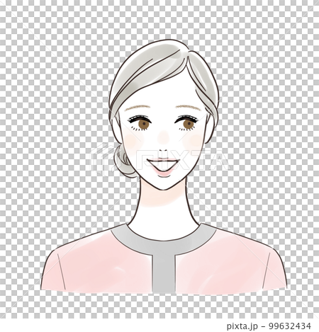 Esthetician looking sideways with a smile 99632434