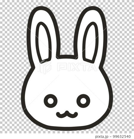 兔子手繪插圖單色 99632540