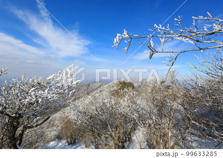 雪山 雪景色 霧氷 99633285