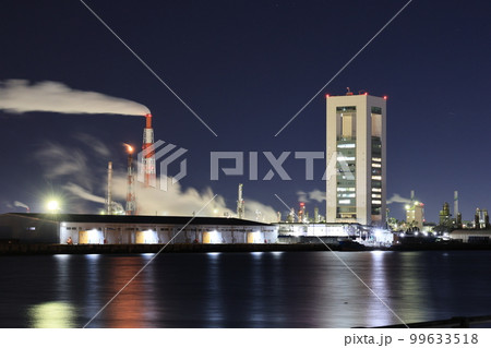 富双緑地 夜景 強風で煙が流れてる 富双緑地 夜景 強風で煙が流れてる 99633518