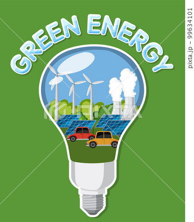 Alternative green energy vector concept 99634101