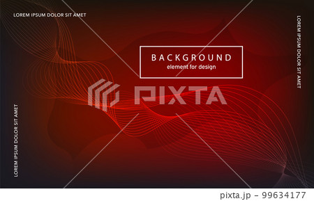 Abstract background. Wave element for design poster. Digital frequency track equalizer. Stylized line art. Colorful shiny wave lines created using blend tool. Curved wavy line smooth stripe. Vector. 99634177
