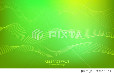 Abstract wave element for design. Digital frequency track equalizer. Stylized line art background. Colorful shiny wave with lines created using blend tool. Curved wavy line, smooth stripe Vector Abstract wave element for design. Digital frequency track equalizer. Stylized line art background. Colorful shiny wave with lines created using blend tool. Curved wavy line, smooth stripe Vector 99634864