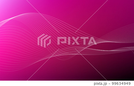Abstract wave element for design. Digital frequency track equalizer. Stylized line art background. Colorful shiny wave with lines created using blend tool. Curved wavy line, smooth stripe Vector 99634949