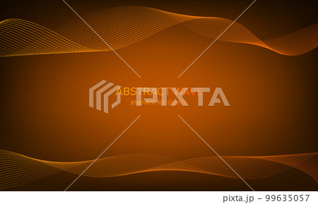 Abstract wave element for design. Digital frequency track equalizer. Stylized line art background. Colorful shiny wave with lines created using blend tool. Curved wavy line, smooth stripe Vector Abstract wave element for design. Digital frequency track equalizer. Stylized line art background. Colorful shiny wave with lines created using blend tool. Curved wavy line, smooth stripe Vector 99635057