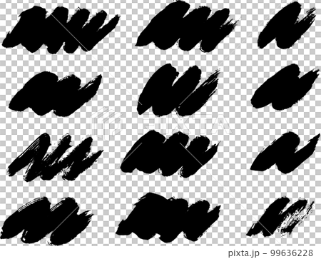 筆手書きデザイン　窓拭き跡　和風 99636228