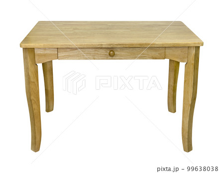 Wooden table isolated 99638038