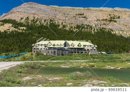 Alberta, Canada - June 28 2021 : Columbia Icefield Glacier Discovery Centre. Jasper National Park. Canadian Rockies. 99639511