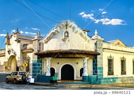 Traditional colonial architecture in Santa Ana - El Salvador, Central America Traditional colonial architecture in Santa Ana - El Salvador, Central America 99640121