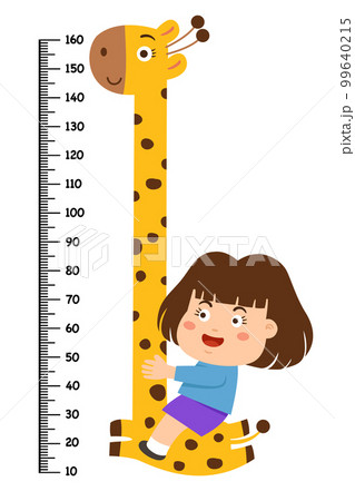 Meter wall with giraffe vector illustration Meter wall with giraffe vector illustration 99640215
