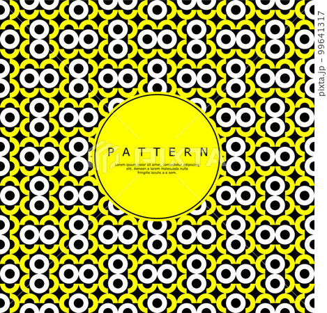 Ornate circle abstract repeat pattern. Modern round line seamless pattern. 99641317