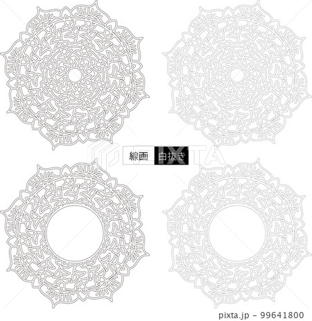 花の装飾文様 99641800