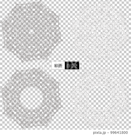 花の装飾文様 99641800