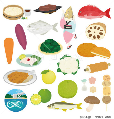 徳島県のイラストセット 99641806