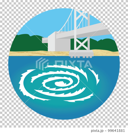 Illustration of whirlpools in Tokushima 99641881