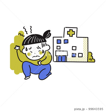 体調不良で苦しくなる女性 99643595