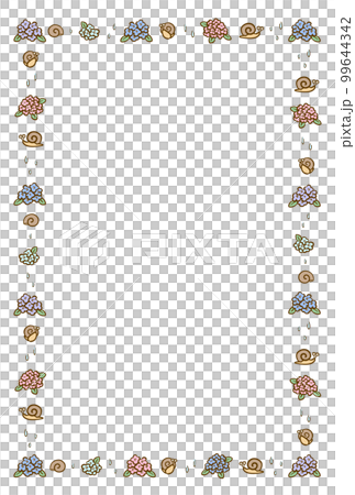 繡球花和蝸牛框顏色 繡球花和蝸牛框顏色 99644342