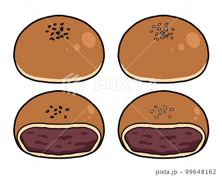 あんパンのイラスト 99648162