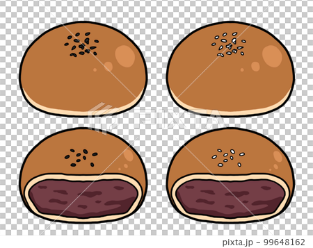 あんパンのイラスト 99648162