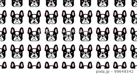 dog seamless pattern french bulldog emotion face head vector pet smile puppy breed cartoon repeat wallpaper doodle tile background illustration scarf design isolated dog seamless pattern french bulldog emotion face head vector pet smile puppy breed cartoon repeat wallpaper doodle tile background illustration scarf design isolated 99648342