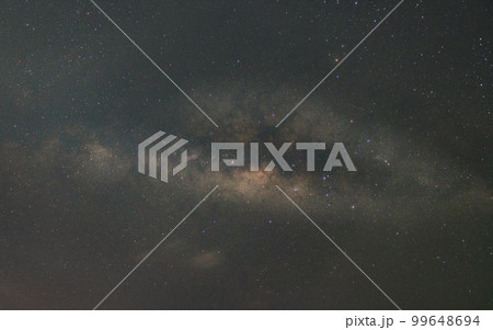 The Milky way and stars in the night sky background The Milky way and stars in the night sky background 99648694