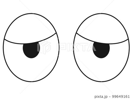 目が困ったようなイラスト 99649161