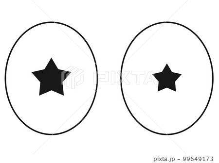 目が星になっているイラスト 99649173