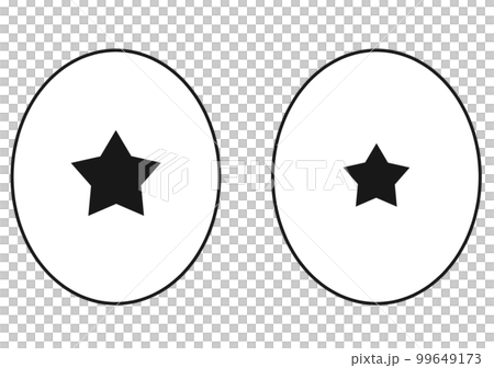 目が星になっているイラスト 99649173