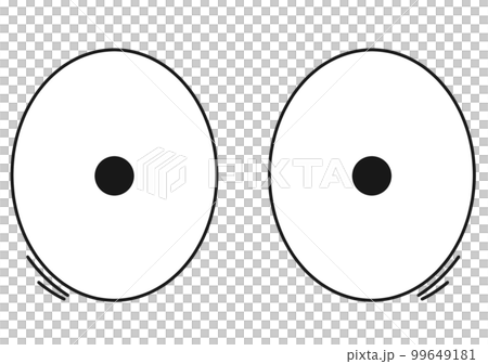 目が点となるほど驚いているイラスト 99649181