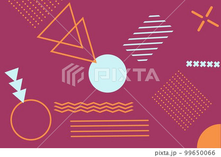 Geometric background, pattern, texture for poster, card, social media cover. Colorful, bright vector illustration Geometric background, pattern, texture for poster, card, social media cover. Colorful, bright vector illustration 99650066