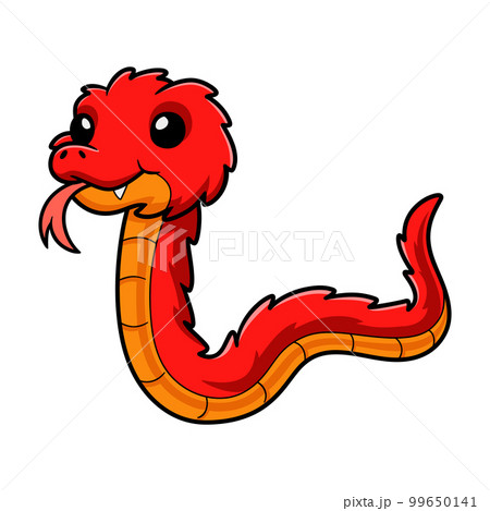 Cute spiny bush viper cartoon 99650141