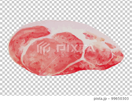 お肉　水彩風イラスト 99650303