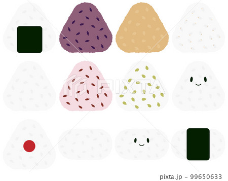 おにぎりのアイコン12種セット 99650633