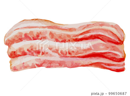 ベーコン　水彩風イラスト 99650687