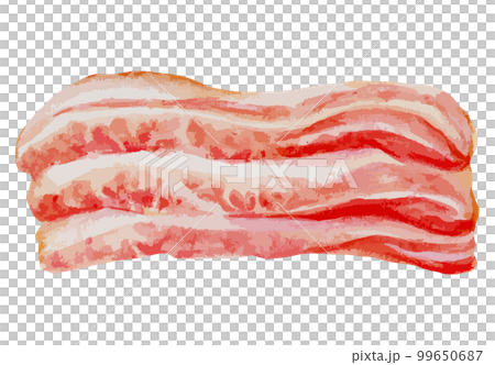 ベーコン　水彩風イラスト 99650687