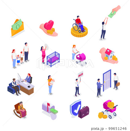 Social Securuty Icons Collection 99651246