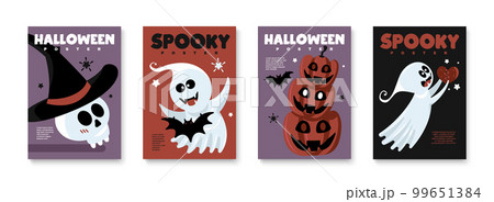 Spooky Ghosts Poster Set Spooky Ghosts Poster Set 99651384