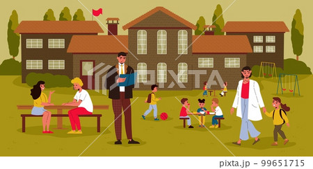 School Building And Study Background School Building And Study Background 99651715