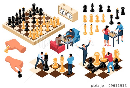 Isometric Chess Playing Set Isometric Chess Playing Set 99651958