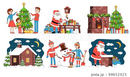 Christmas Coloring Compositions Set 99652025