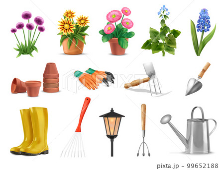 Realistic Garden Tools Set 99652188