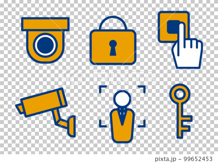 Security illustration material 99652453