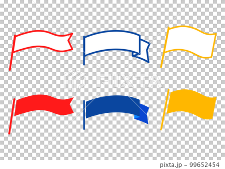 Simple flag illustration material 99652454