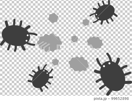 Illustration of ticks and dust 99652898
