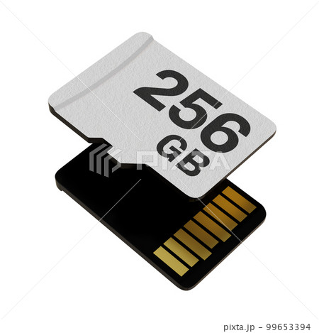 Memory card with 256 GB capacity, MicroSD flash storage disc 99653394