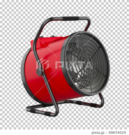 Red cylinder electric fan heater 99654029